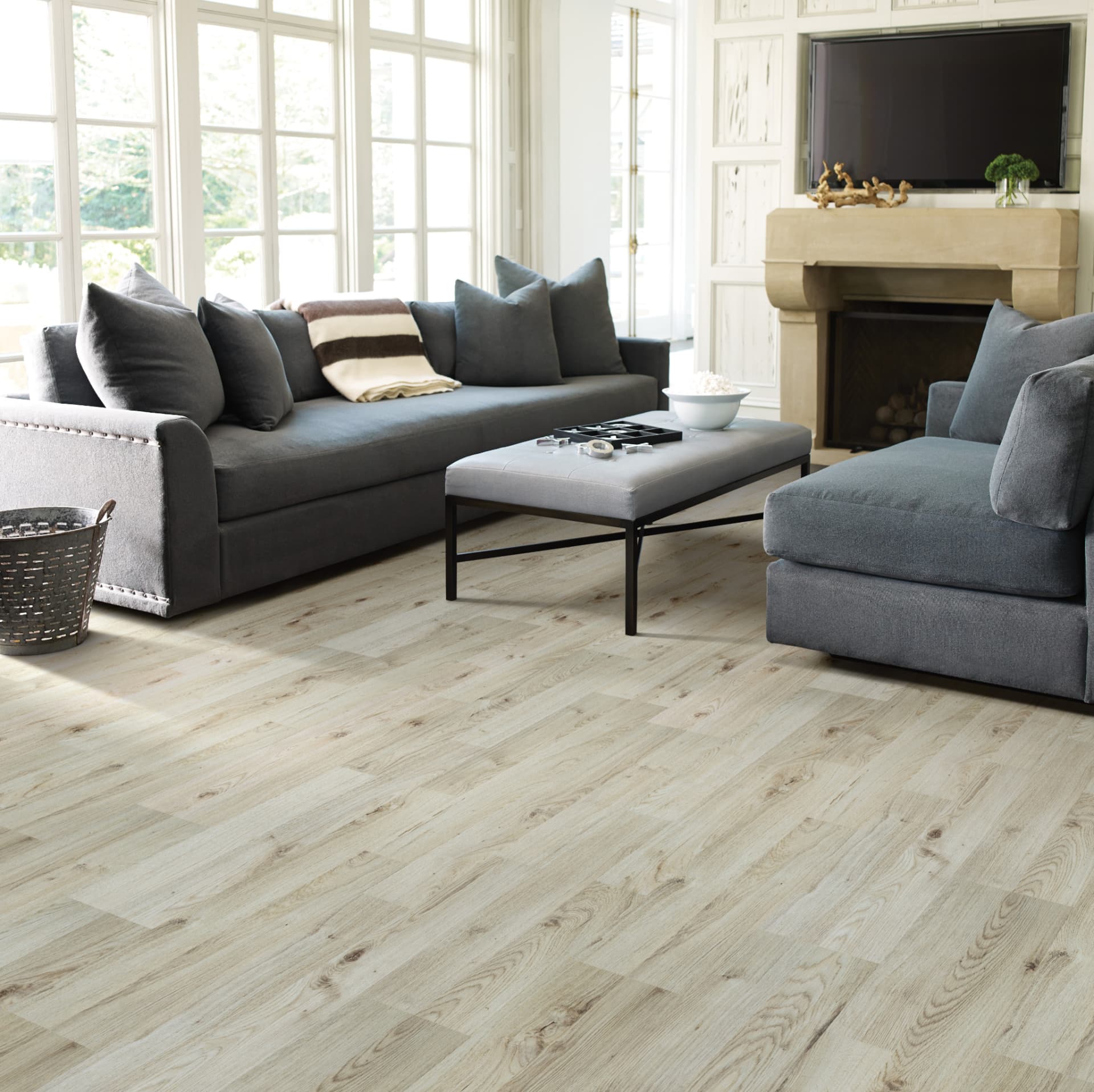 Luxury Vinyl Plank flooring installed in a Central Minnesota home